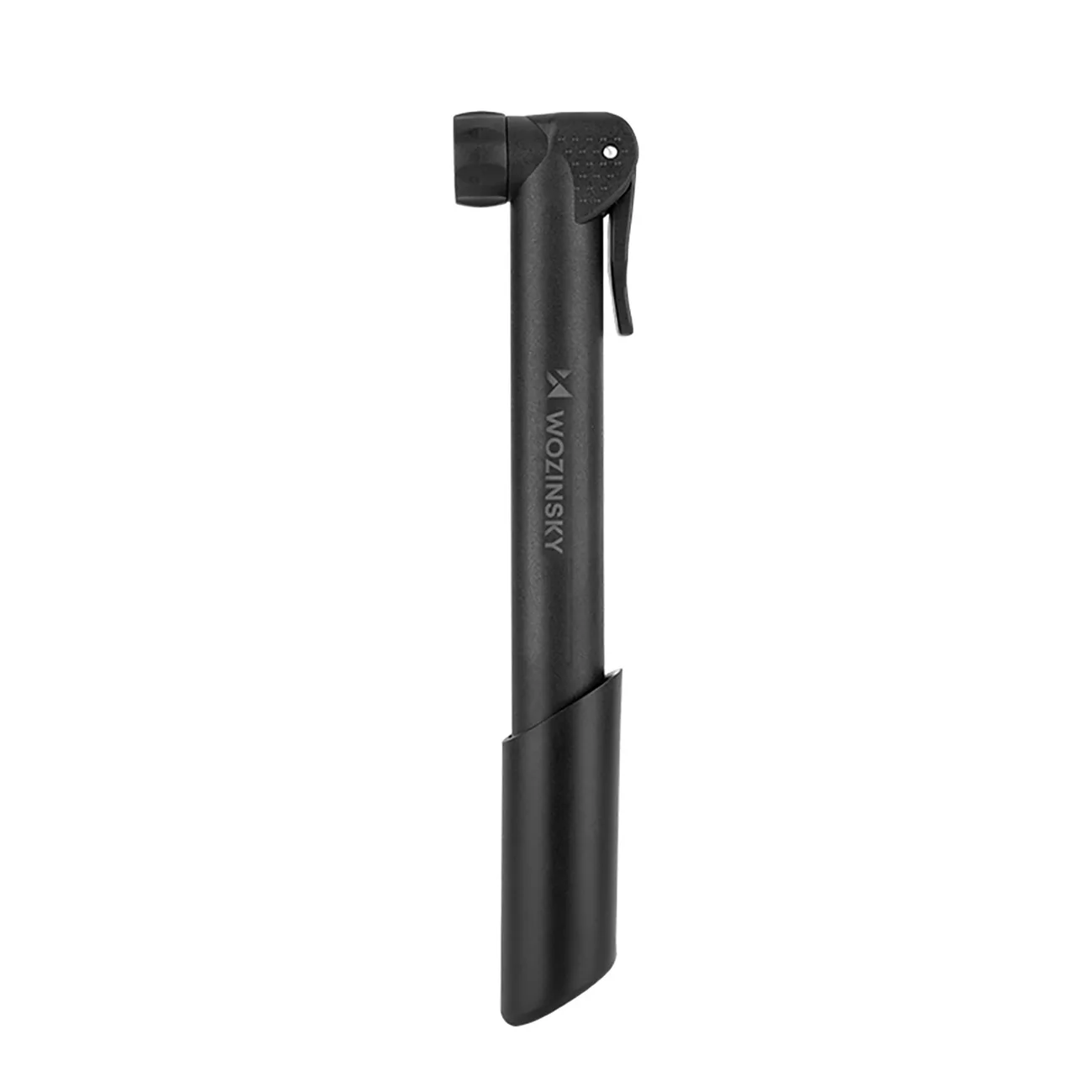 Pompă manuală compactă pentru biciclete de 80 PSI (5,5 bari) – negru