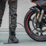 Pompă de bicicletă de podea cu manometru 160 PSI 11 bar - negru 5