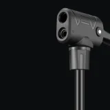 Pompă de bicicletă de podea cu manometru 160 PSI 11 bar - negru 7
