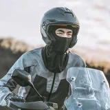 Sturmhaube für Motorrad und Fahrrad, Winter, isoliert – schwarz 10