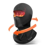 Sturmhaube für Motorrad und Fahrrad, Winter, isoliert – schwarz 2
