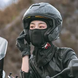 Sturmhaube für Motorrad und Fahrrad, Winter, isoliert – schwarz 8