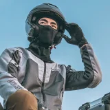 Sturmhaube für Motorrad und Fahrrad, Winter, isoliert – schwarz 9