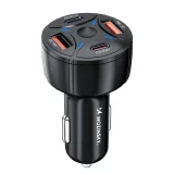 2xUSB-C 2xUSB-A 60-W-Autoladegerät – Schwarz 2