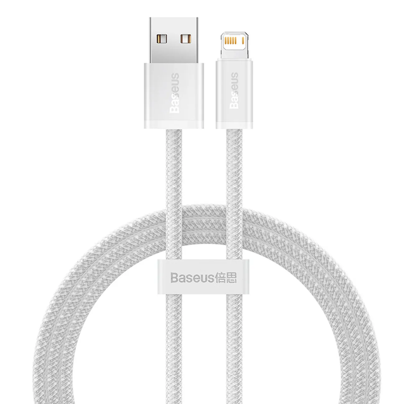 USB-A – iPhone Lightning kábel – Dynamic sorozat 2,4 A, 1 m – fehér