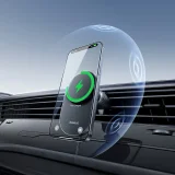 Magnetski nosač s Qi2 bežičnim punjačem za pametne telefone za ventilaciju - crni 8