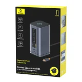 11 az 1-ben USB-C HDMI DP USB-A USB-C RJ45 PD 3,5 mm-es mini jack EU töltő dokkolóállomás – szürke 5