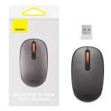 Vezeték nélküli egér, 3 csatlakozási mód: 2,4 GHz, Bluetooth 3.0, 5.0, F01B – szürke 8