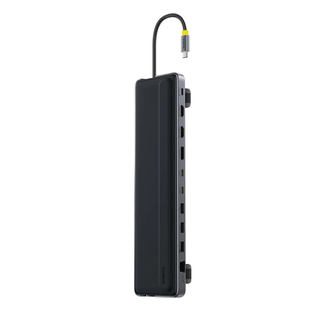 12 az 1-ben USB-C, HDMI, DisplayPort, USB-A, SD/microSD, RJ45, PD dokkolóállomás – szürke
