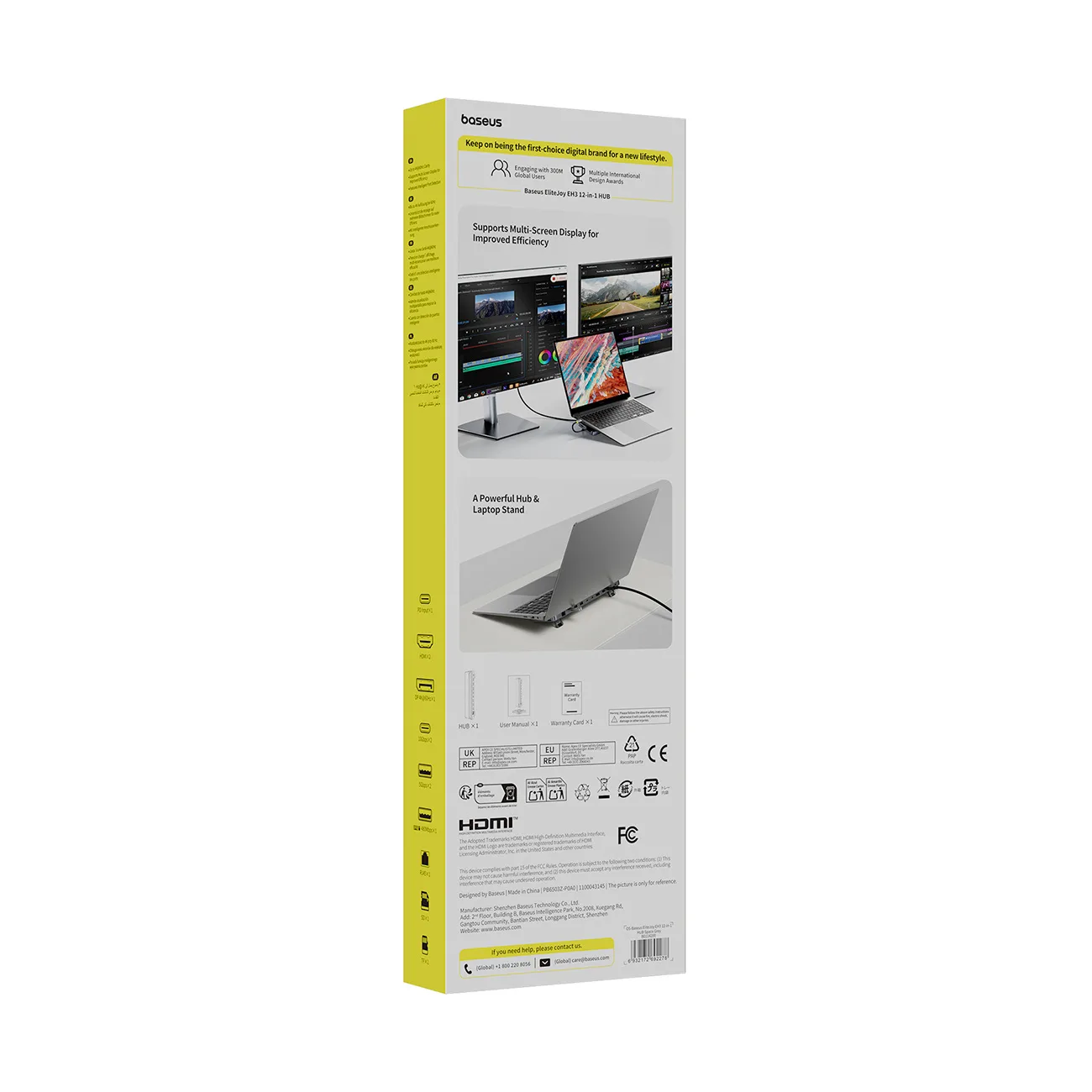 HUB Stacja dokująca 12w1 USB-C HDMI DisplayPort USB-A SD/microSD RJ45 PD - szara 3