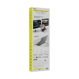 12 az 1-ben USB-C, HDMI, DisplayPort, USB-A, SD/microSD, RJ45, PD dokkolóállomás – szürke 3