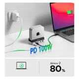10-in-1 dokkolóállomás Mac minihez M.2 USB-C USB-A HDMI RJ45 SD/TF - ezüst 5