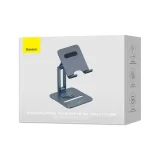 Sklopný hliníkový otočný stojan na tablet – sivý 7