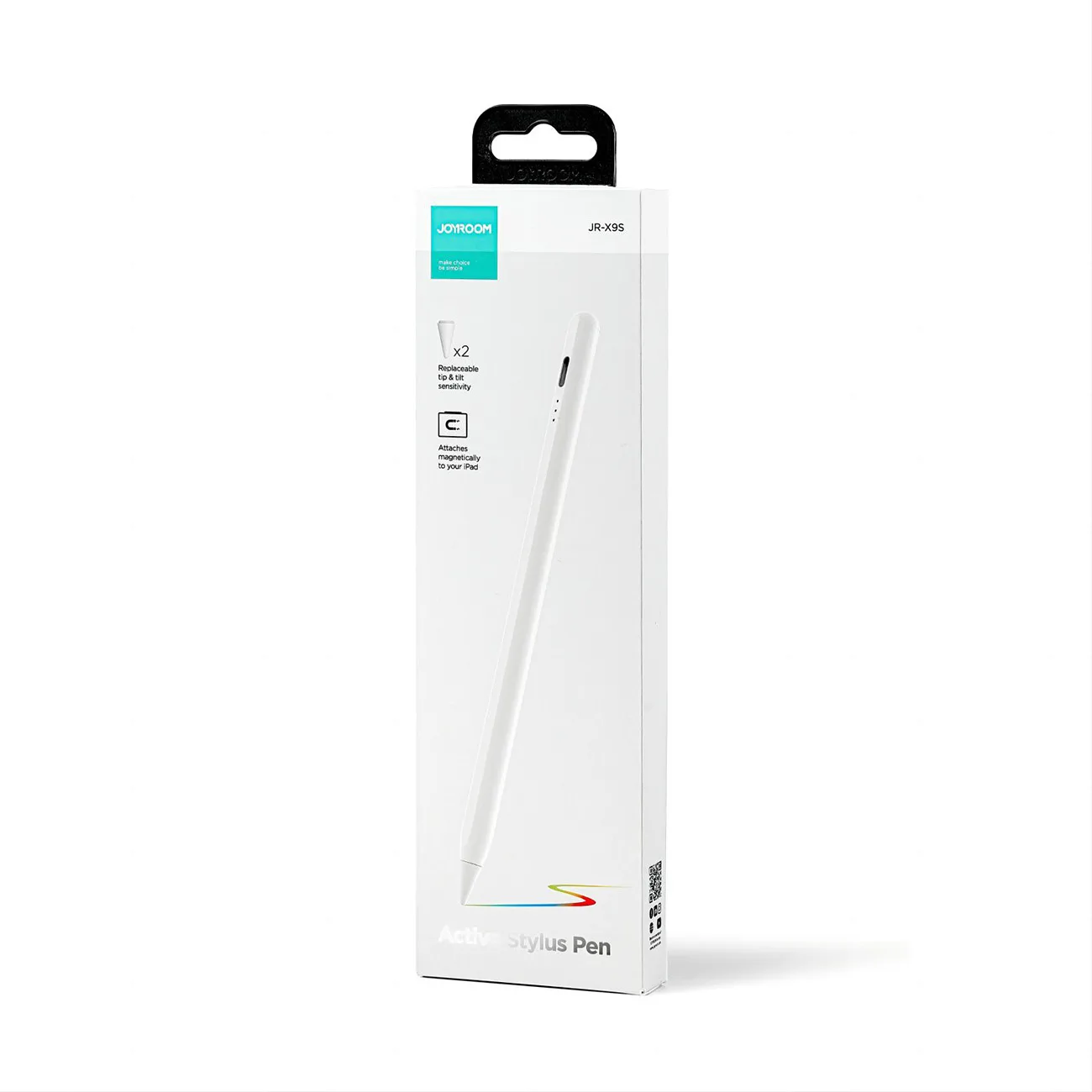 Rysik aktywny stylus z 2 wymiennymi końcówkami JR-X9S - biały 3