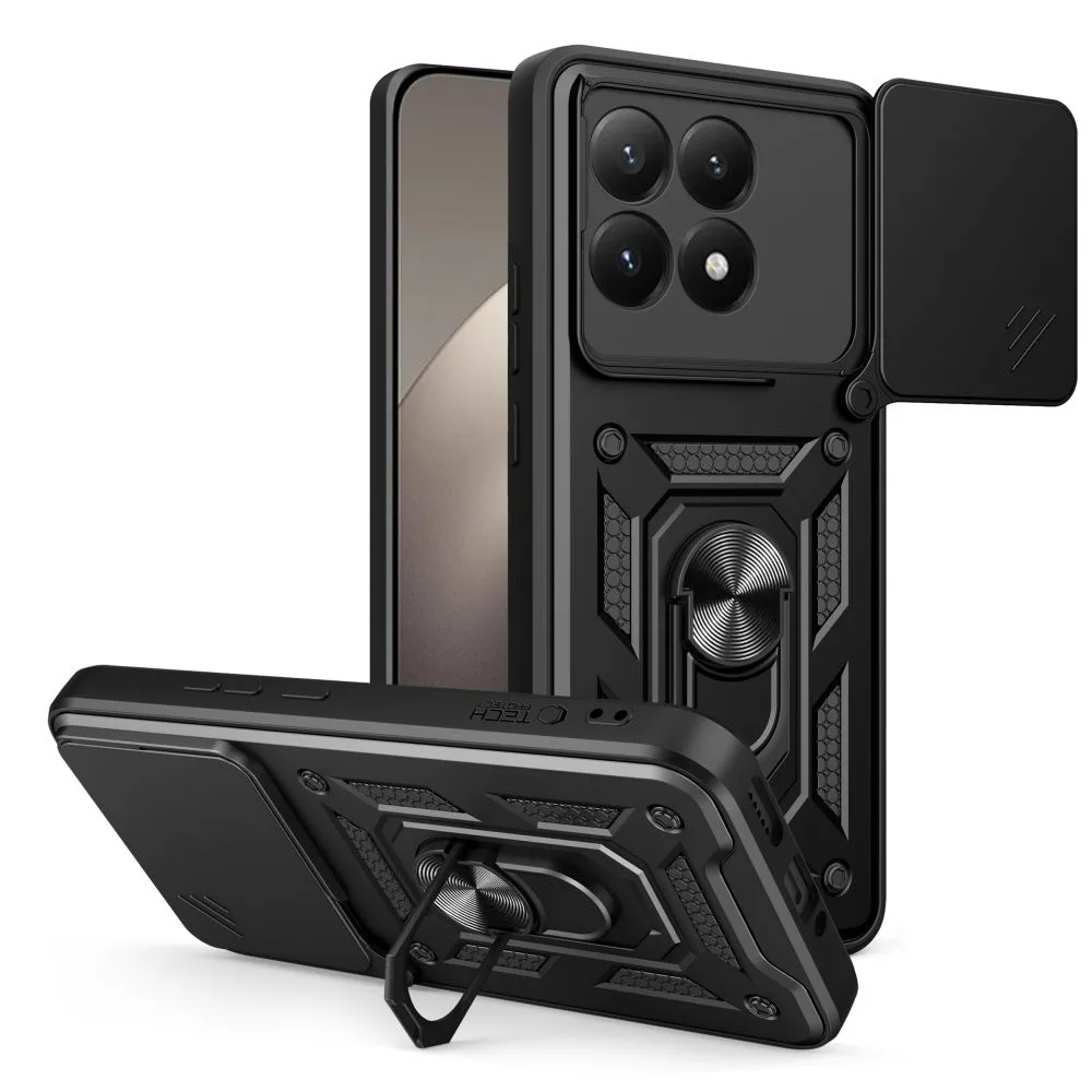 Táska lencsevédővel és állvánnyal a Xiaomi 15T CamShield Pro készülékhez – fekete