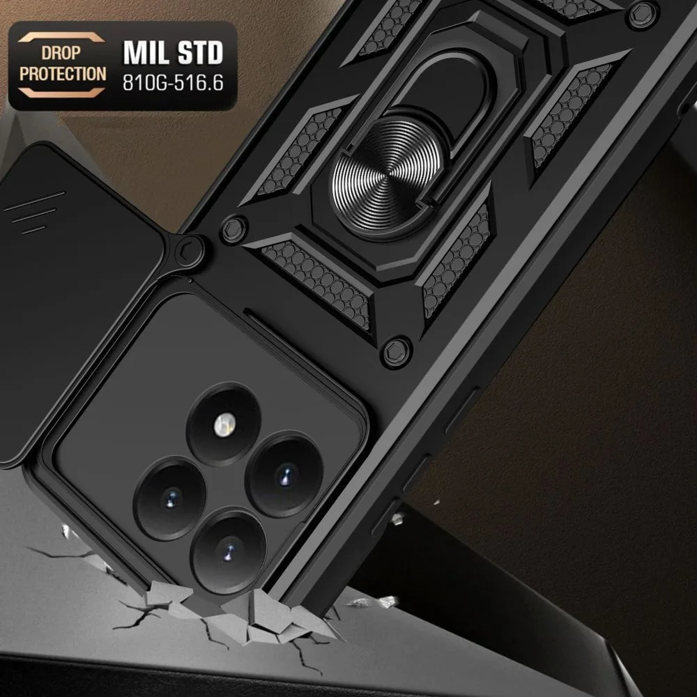 Puzdro s krytom objektívu a stojanom pre Xiaomi 15T CamShield Pro – čierne 2