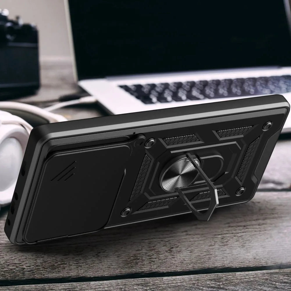 Puzdro s krytom objektívu a stojanom pre Xiaomi 15T CamShield Pro – čierne 4