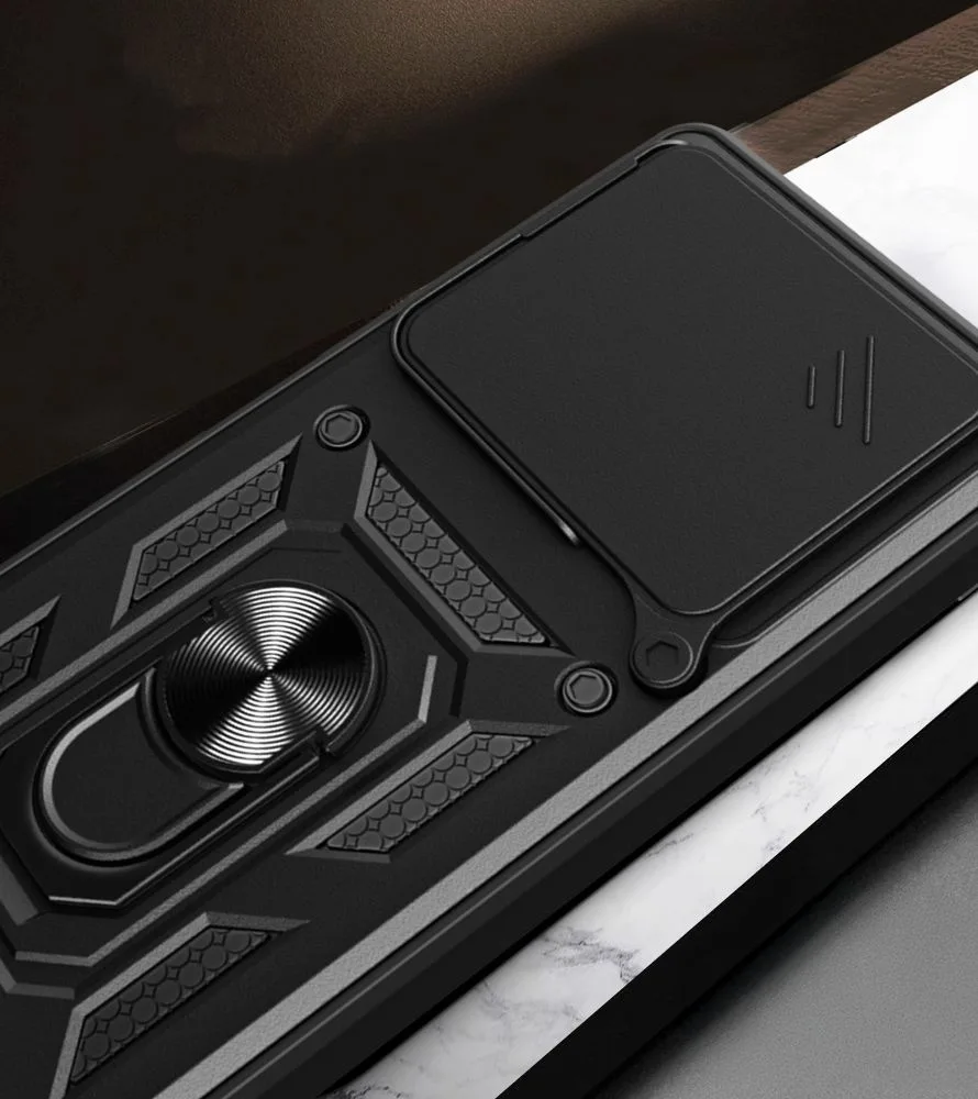 Puzdro s krytom objektívu a stojanom pre Xiaomi 15T CamShield Pro – čierne 5