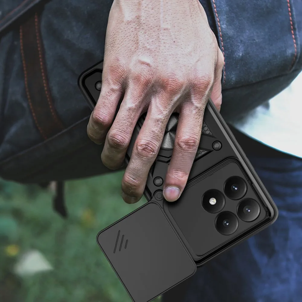 Puzdro s krytom objektívu a stojanom pre Xiaomi 15T CamShield Pro – čierne 6