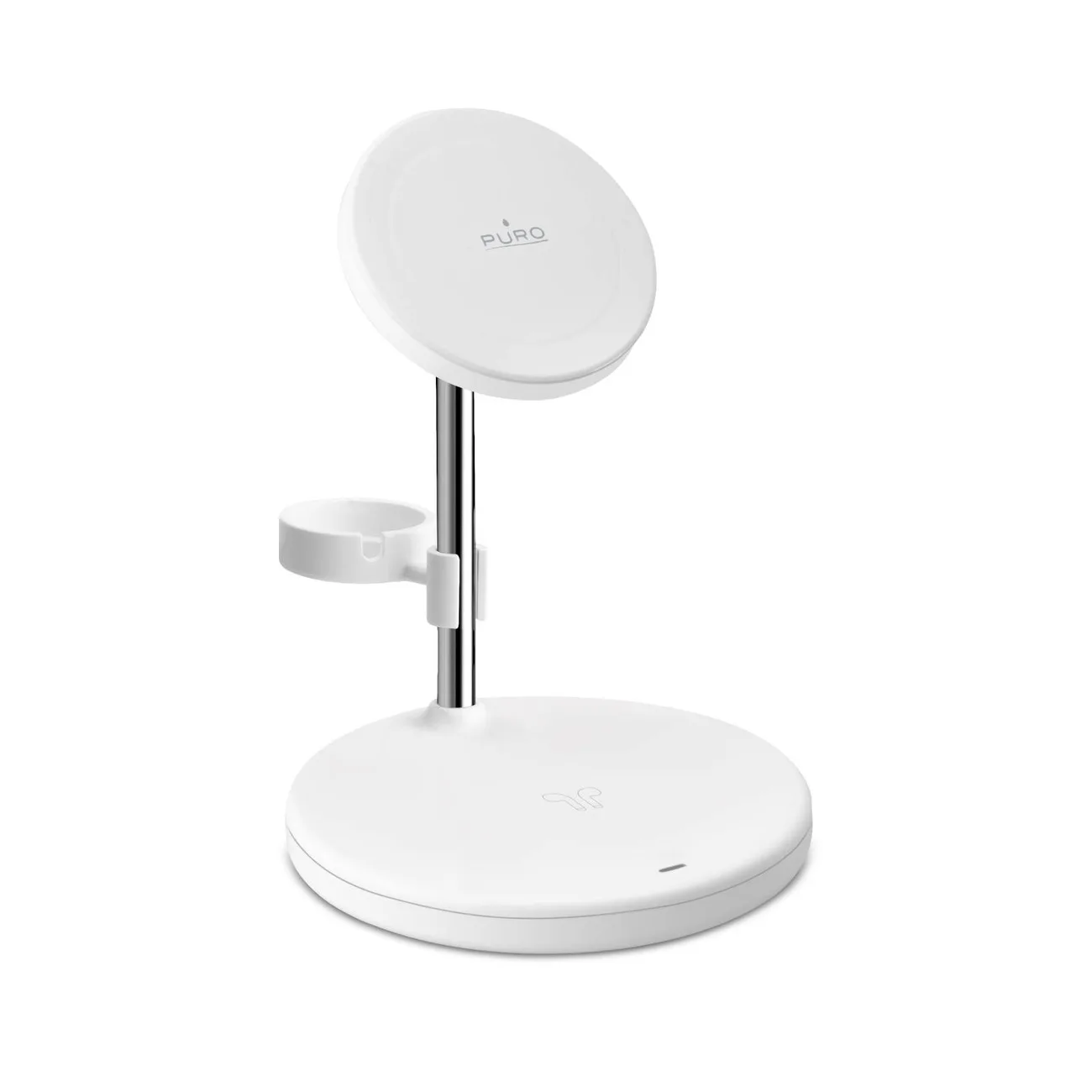 Încărcător wireless 3-în-1 cu suport pentru iPhone și AirPods, USB-A - alb 2