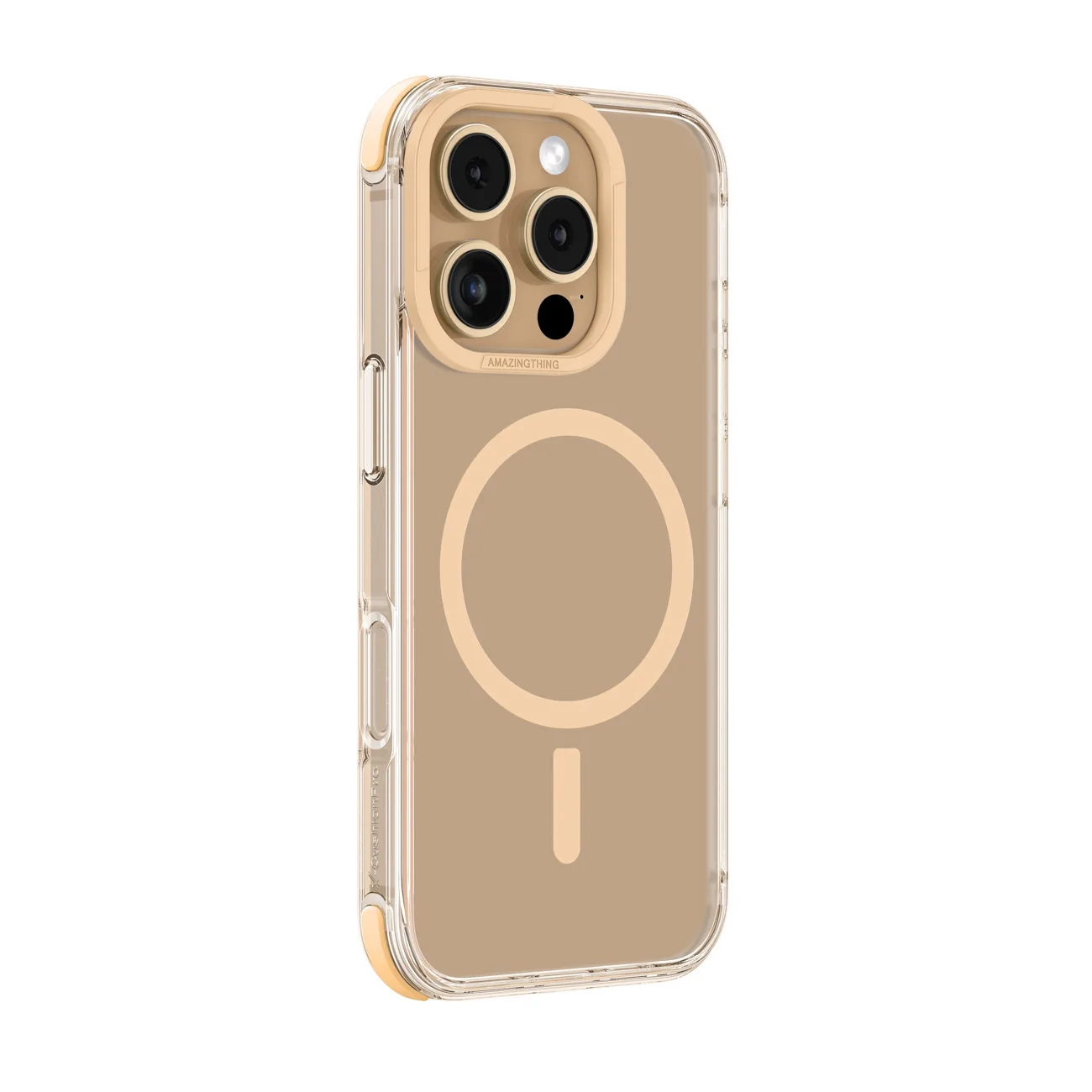 Etui silikonowe pokrowiec do iPhone 16 Pro Max Omni Mag Case - różowe złoto 2