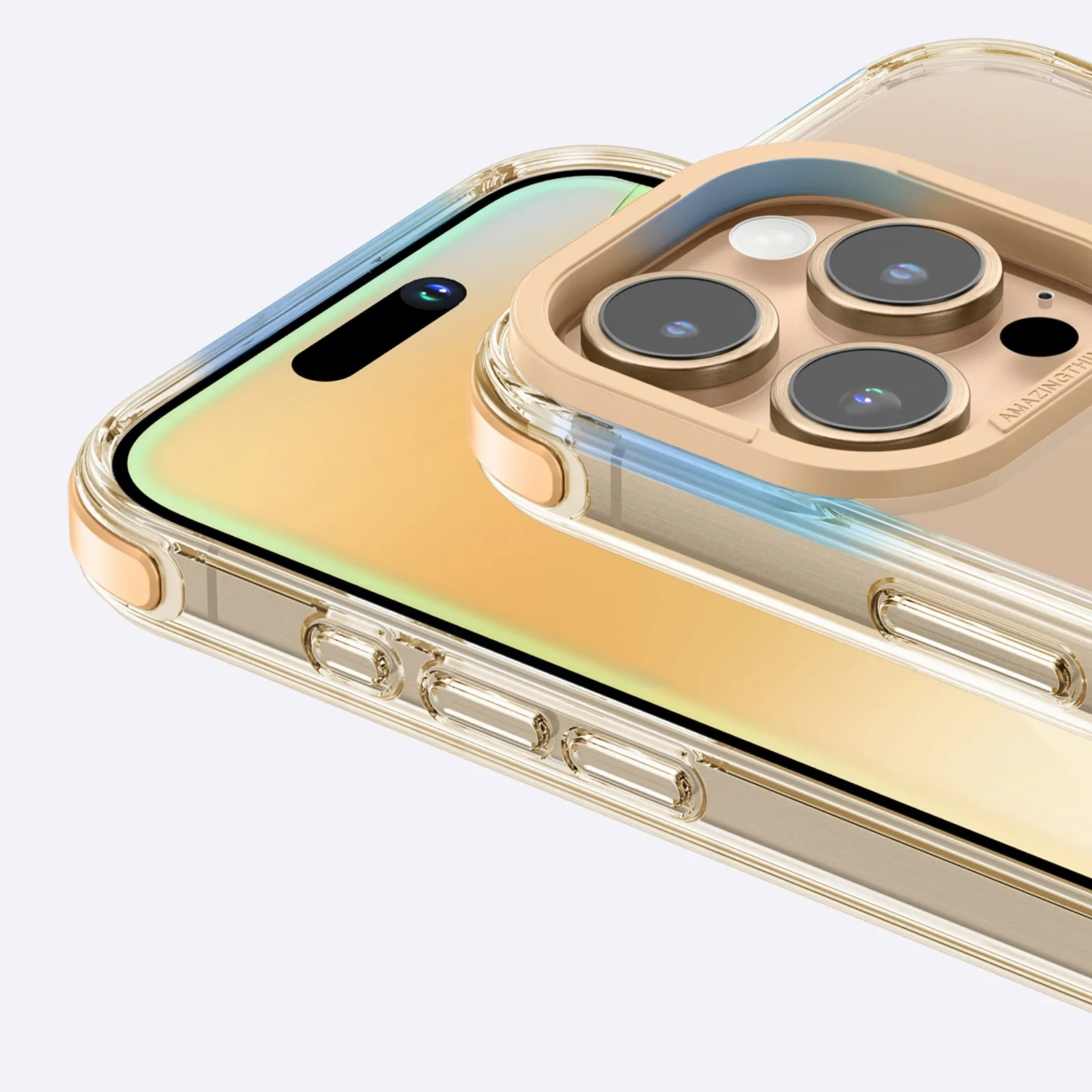 Etui silikonowe pokrowiec do iPhone 16 Pro Max Omni Mag Case - różowe złoto 6