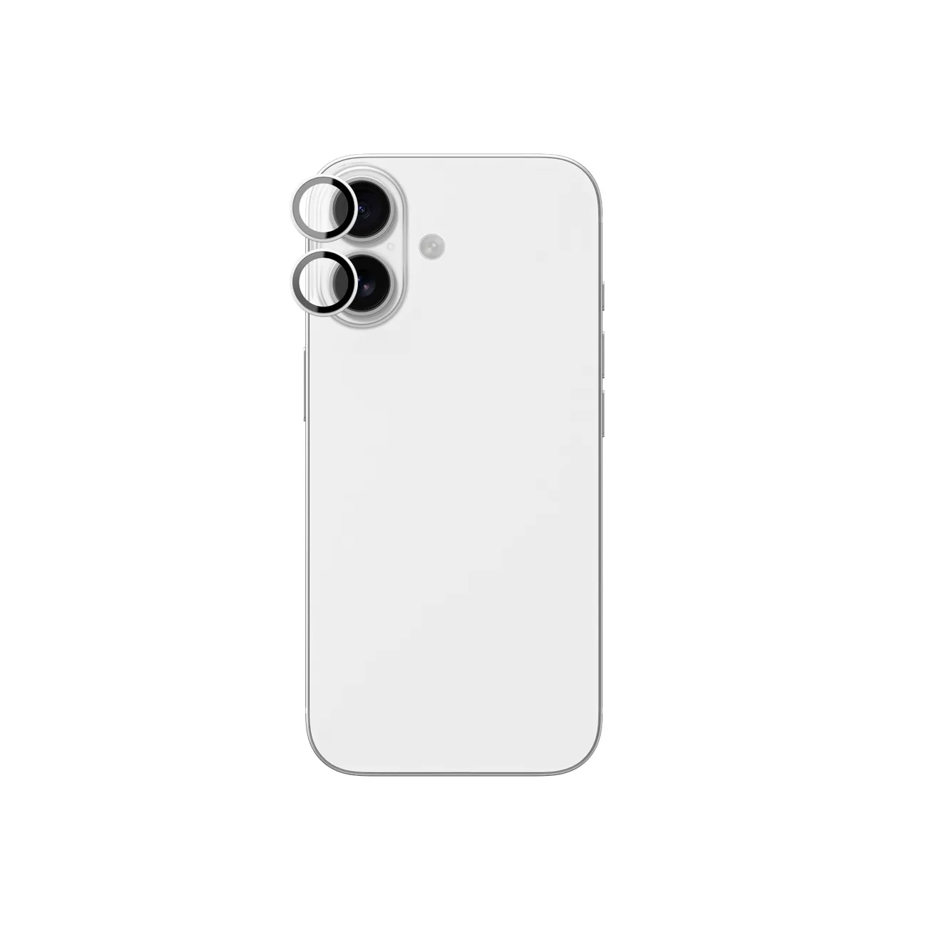 Szkło na aparat do iPhone 17 ze srebrną ramką aluminiową Lens Glass Szkło na aparat do iPhone 17 ze srebrną ramką aluminiową Lens Glass