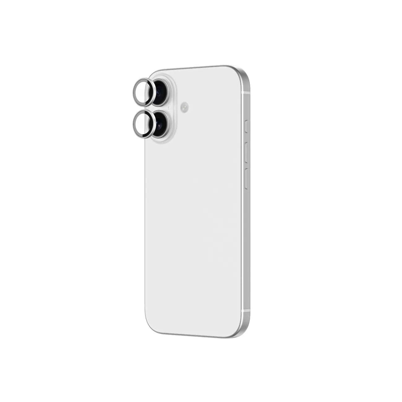 Szkło na aparat do iPhone 17 ze srebrną ramką aluminiową Lens Glass 3
