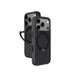 Cloudie futrola za iPhone 17 Pro s postoljem - crna