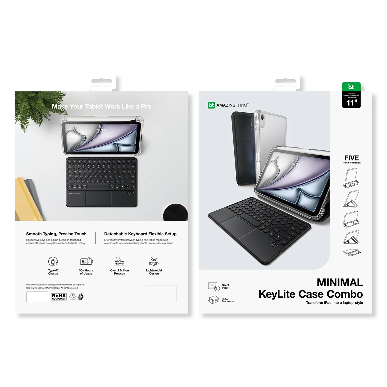 Futrola s tipkovnicom i touchpadom za iPad Air M3 13'' - crna 5