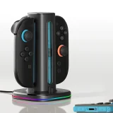 Nabíjacia stanica pre 2 ovládače Nintendo Switch – čierna 9