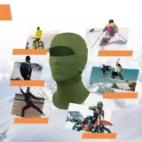 Cagulă de schi pentru ciclism și motociclism, mărimea M - verde 5