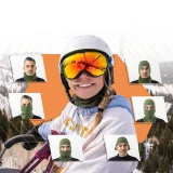 Cagulă de schi pentru ciclism și motociclism, mărimea M - verde 6