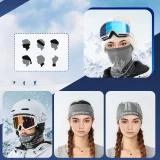 Többfunkciós sportos bandana sí nyakmelegítő, egy méretben - szürke 3