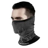 Multifunktionales Sport-Bandana-Skihalswärmer, Einheitsgröße – schwarz 2