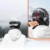 Sí- és snowboard sisak fülpárnákkal, L méret - fehér 3