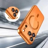 Etui pokrowiec na iPhone 17 Pro MagFlex MagSafe - przezroczysto-pomarańczowe 4