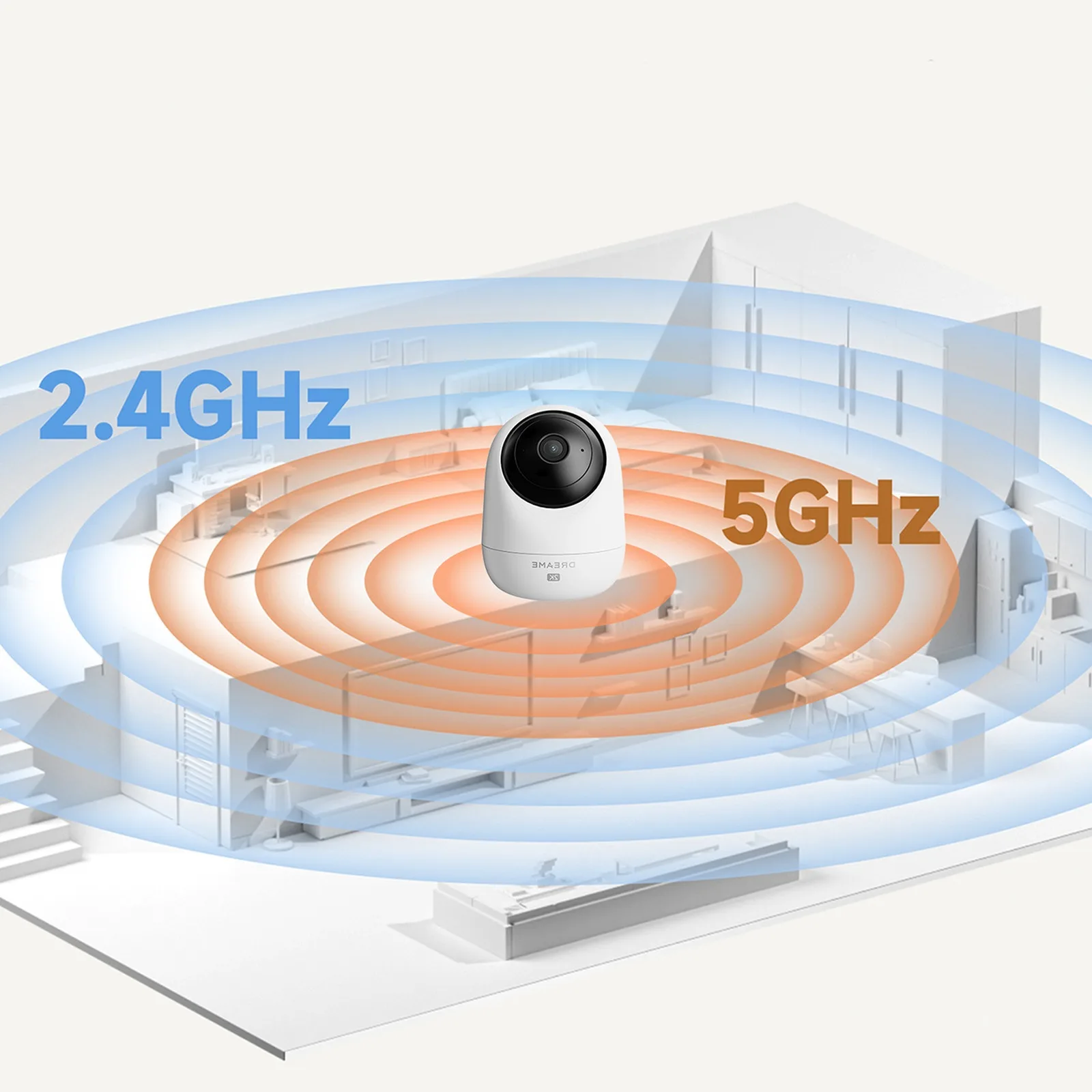 2K IR Wi-Fi Bluetooth vnútorná bezpečnostná kamera – biela 4