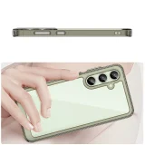 Carcasă din silicon cu cadru din gel pentru Samsung Galaxy S24 FE Outer Space Case - transparent-negru 4