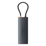 10 az 1-ben HDMI USB-A USB-C RJ45 SD TF HUB adapter - Szürke 3