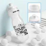 750ml kerékpáros vizes palack - átlátszó 3