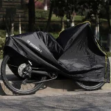 Husă de protecție rezistentă la praf și umiditate pentru biciclete, scutere și mopede - negru 9