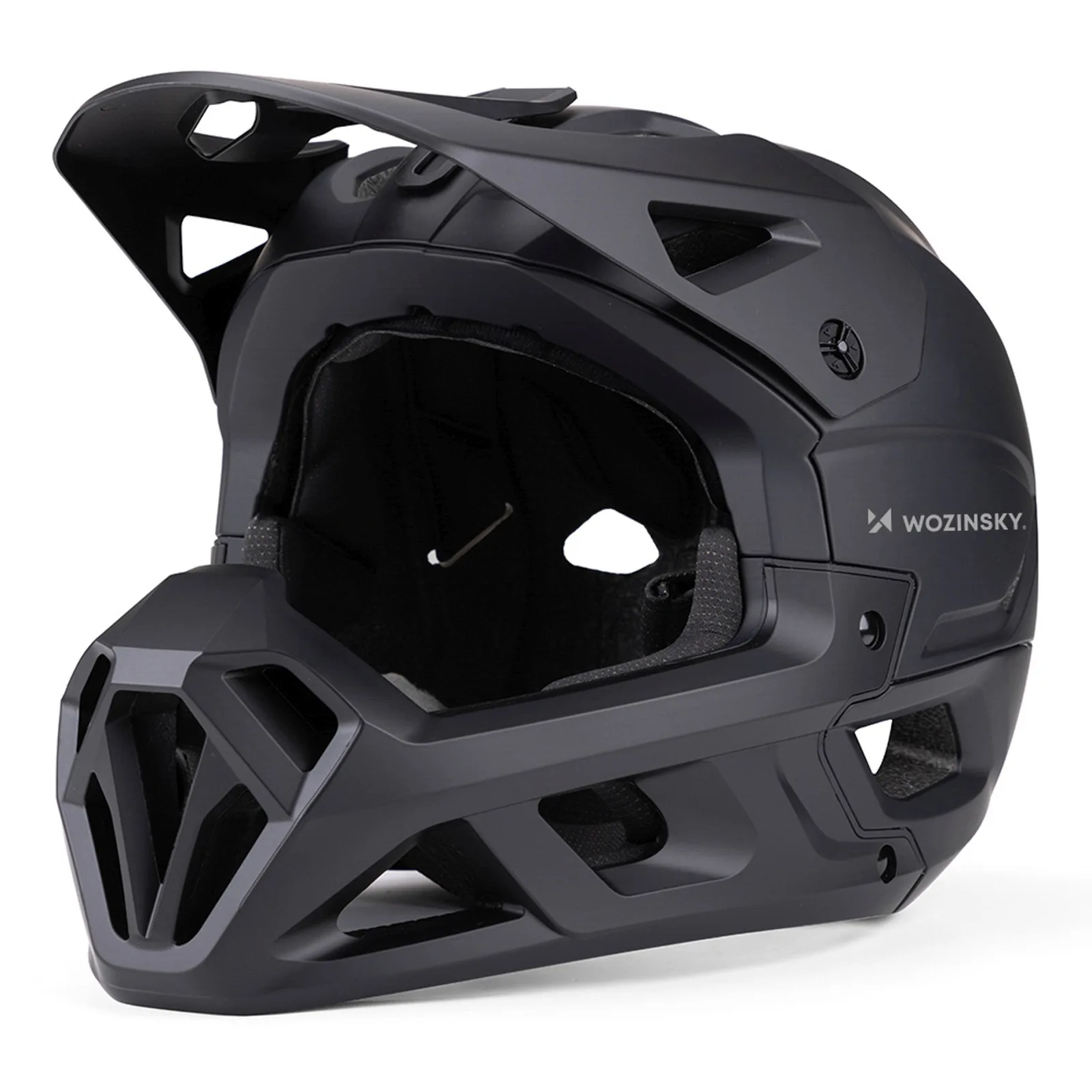 Cască de bicicletă integrală cu vizor detașabil, 57-62 cm - negru 3