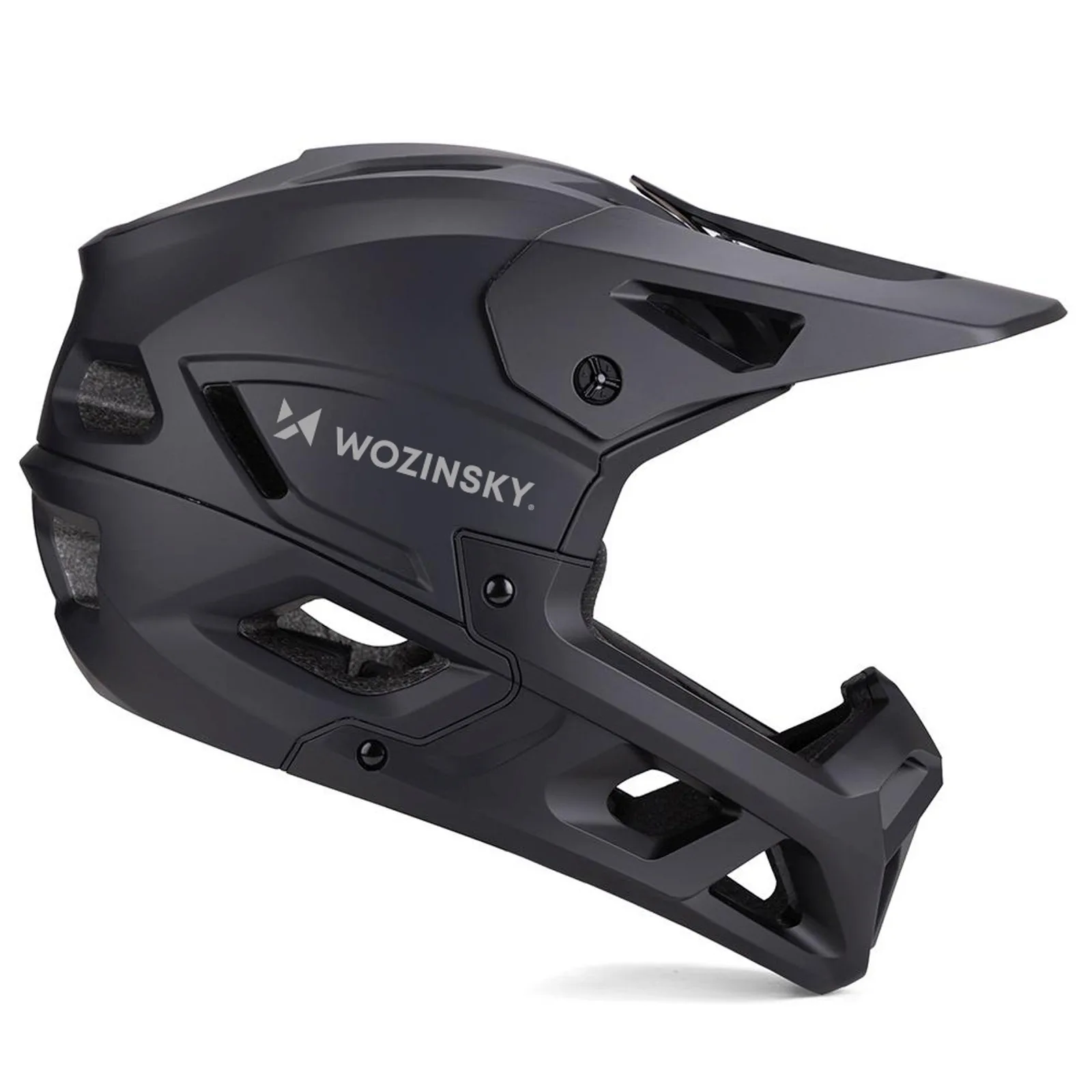 Cască de bicicletă integrală cu vizor detașabil, 57-62 cm - negru 4