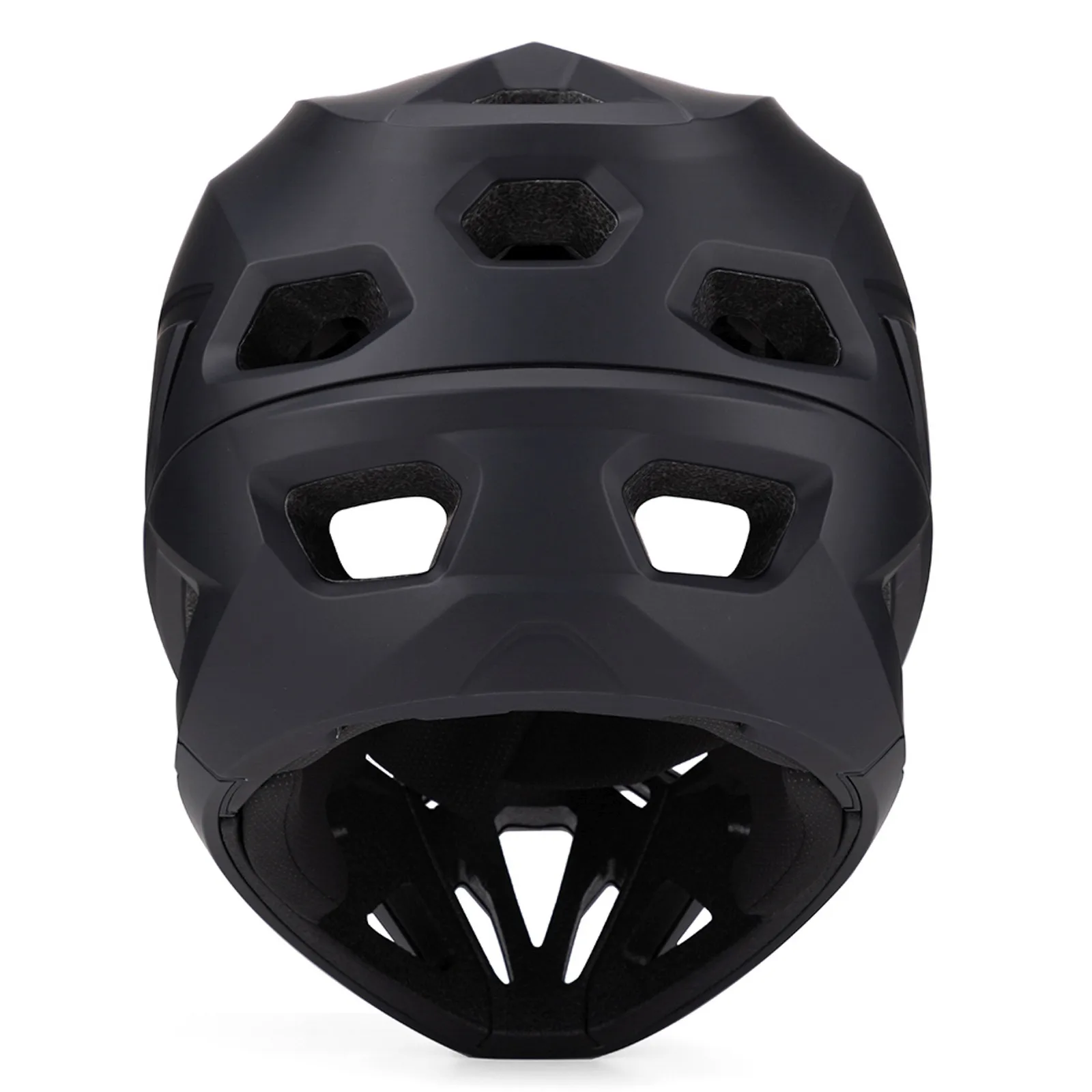 Cască de bicicletă integrală cu vizor detașabil, 57-62 cm - negru 6