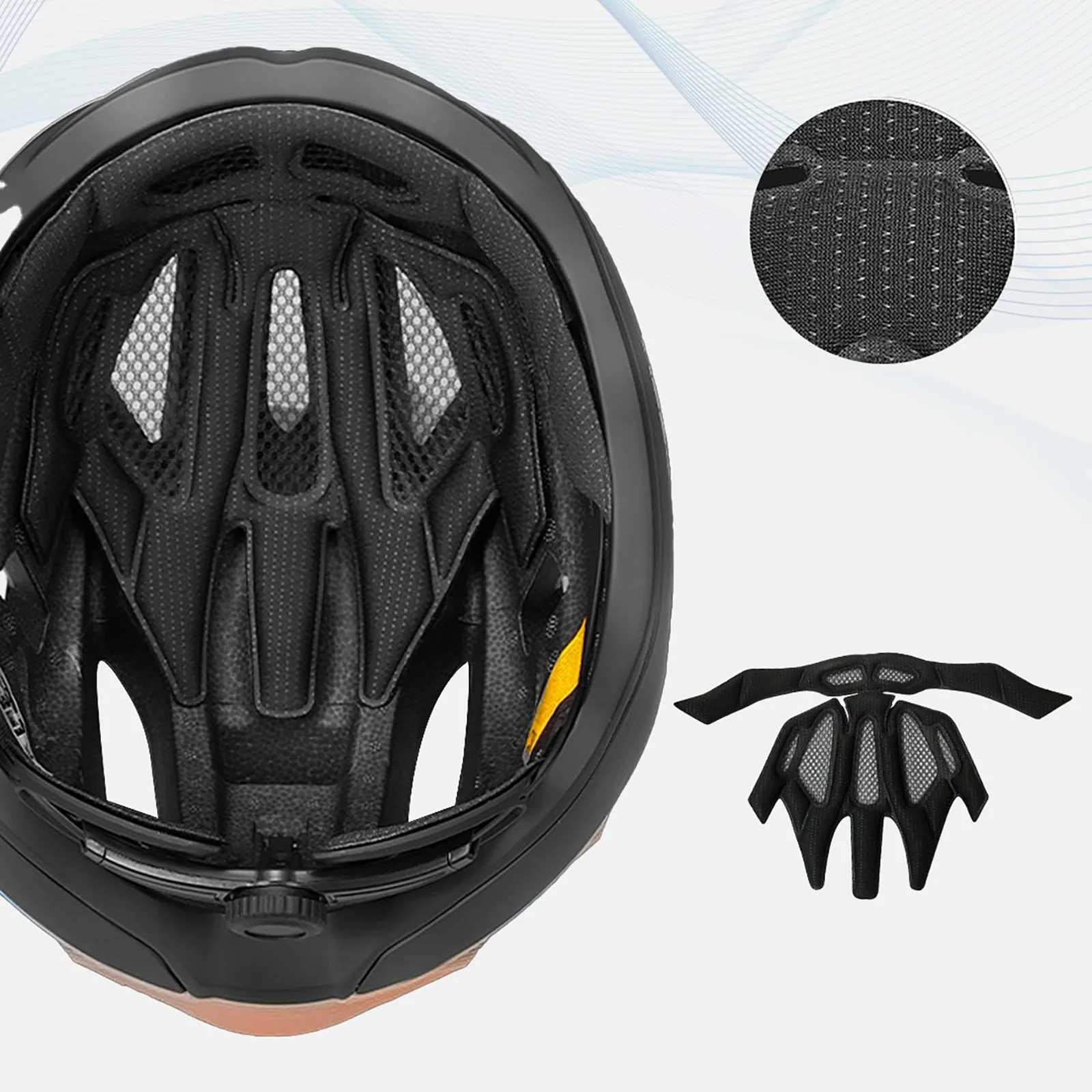 Ultra-tanki kacig za cestovni bicikl 57-62 cm - sivo-smeđa 7