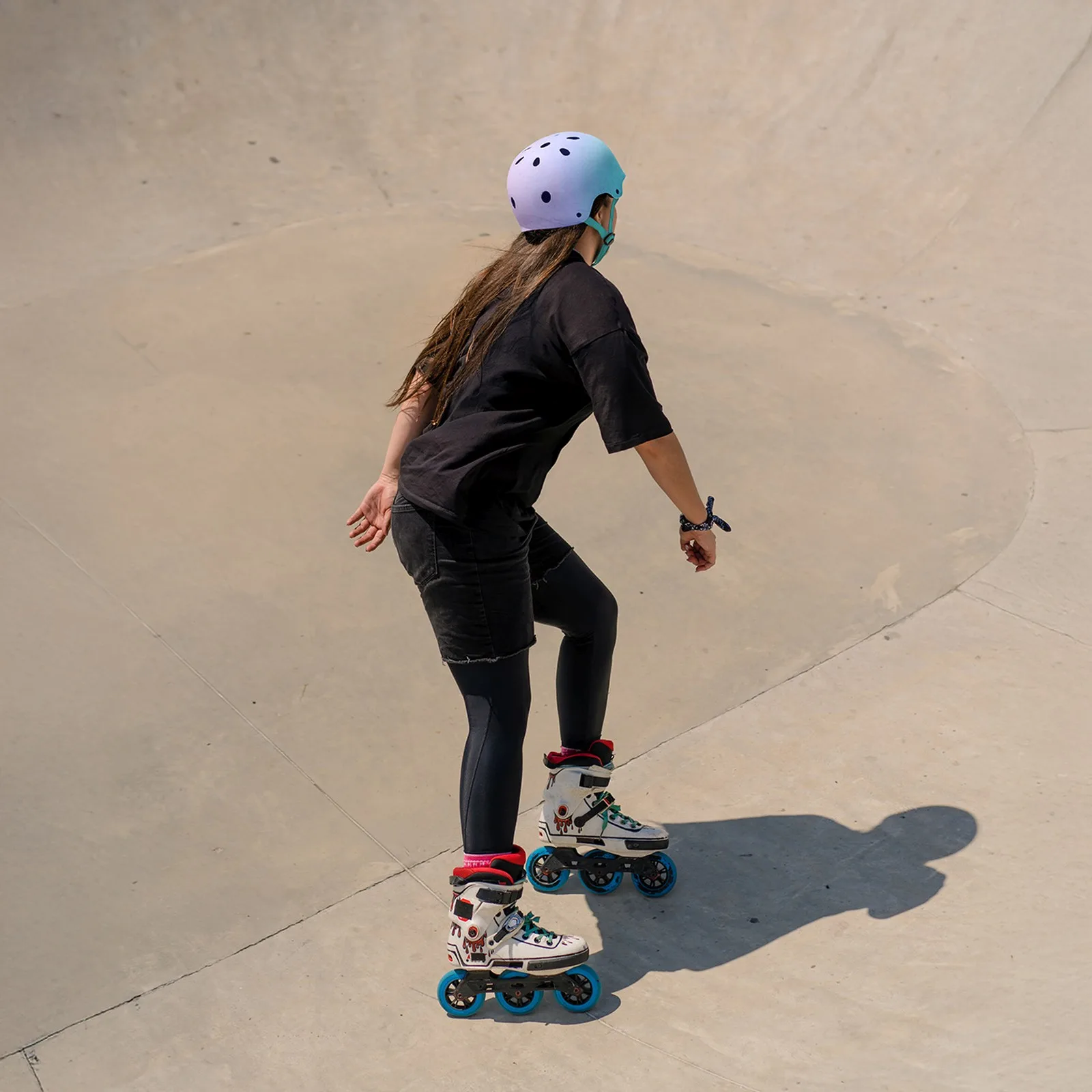BMX i scooter kaciga, 54-58 cm - ružičasti gradient 8