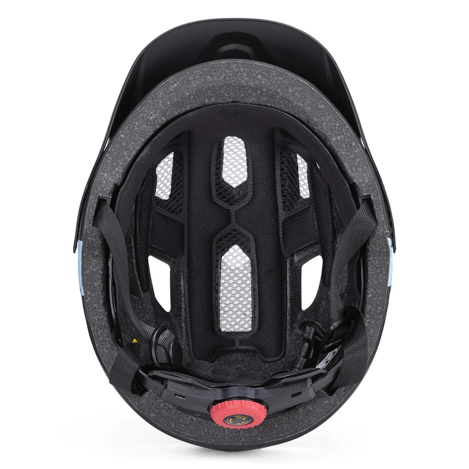 MTB-Kinderhelm mit abnehmbarem Visier, 52–56 cm – schwarz 4