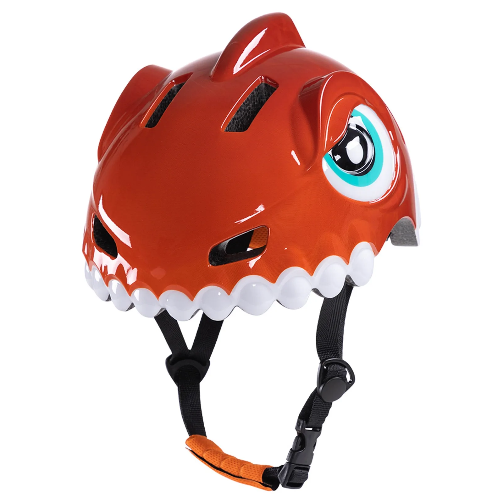 Dječja biciklistička kaciga 52-56 cm - crveni dinosaur Dječja biciklistička kaciga 52-56 cm - crveni dinosaur