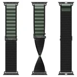 Apple Watch 44 / 45 / 46 / 49 mm Armband – schwarz und grün 9